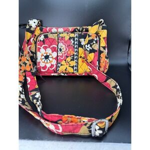 Vera‎ Bradley Floral little hipster  Bag Purse Shoulder Handbag- bittersweet